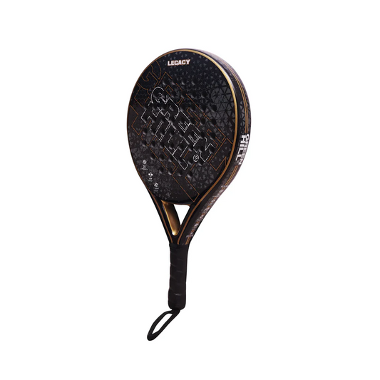 Round Legacy Racket Black and gold tennis racket