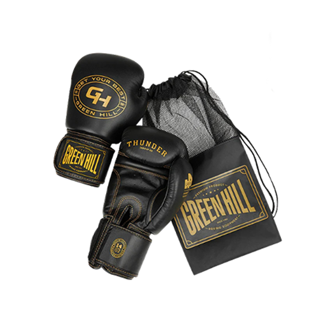 Boxing Gloves - THUNDER - Black