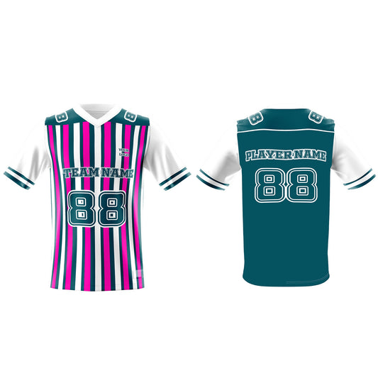 Custom American Football Jersey -Stripe Design – Personalized Jersey