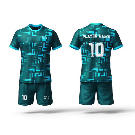 Custom Soccer Uniform – Maize Design – Personalized Kit