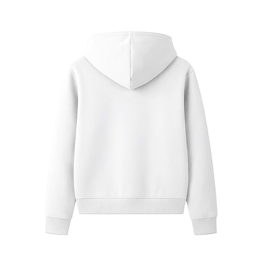 Workwear Hoodie - Solid Color White Personalized Pullover