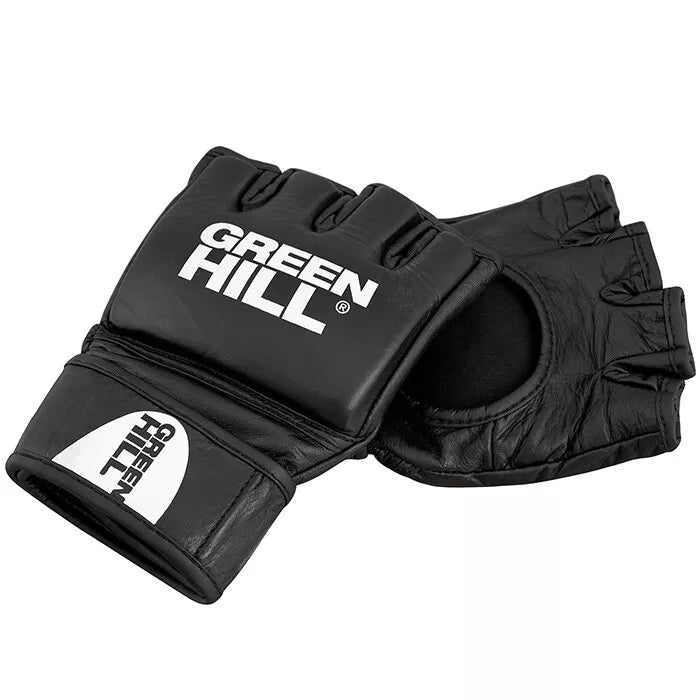 Professional - MMA Gloves - Genuine Leather Velcro Cross-Lock