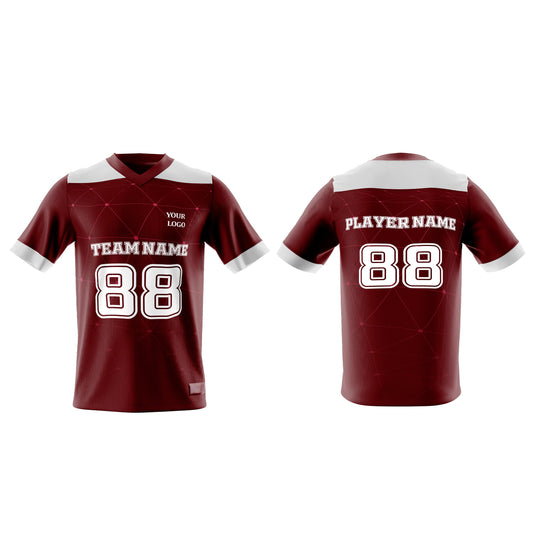 Custom American Football Jersey – Geometric Design – Personalized Jersey