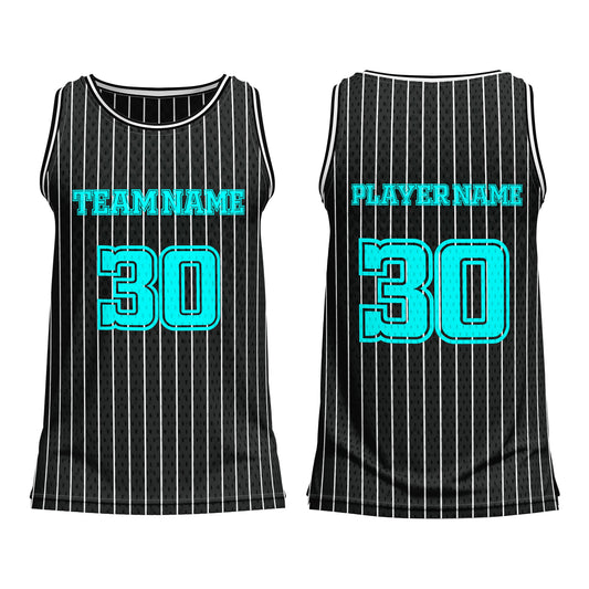 Custom Basketball Tank Top – Pinstripe Design – Personalized Gear