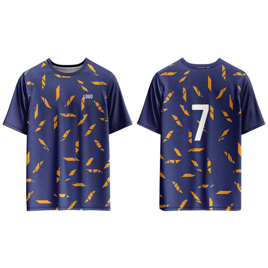 Custom Soccer T-Shirt – Seamless Pattern – Personalized Gear