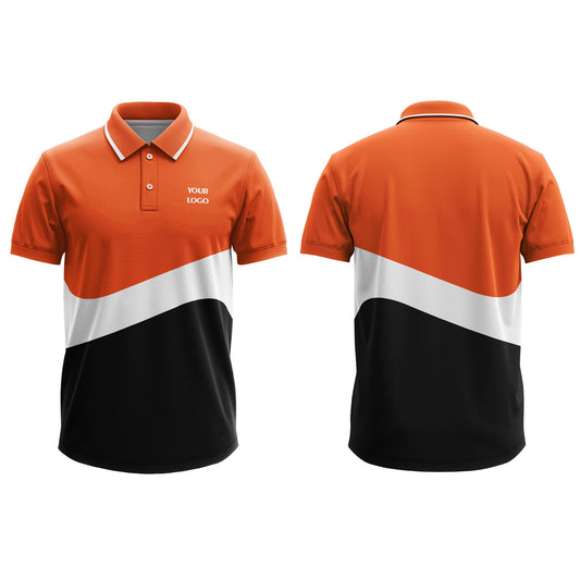 Custom Polo T-Shirt – Angled Cut & Sew Design – Personalized Gear