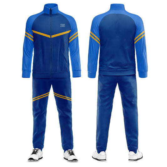 Custom Tracksuit – Contrast Stripe Design – Personalized Training Set