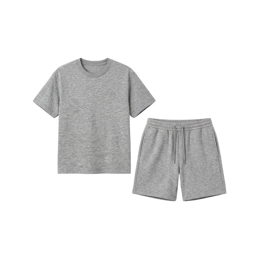Custom Girls Shorts & Tee Set - Solid Color Personalized Kit