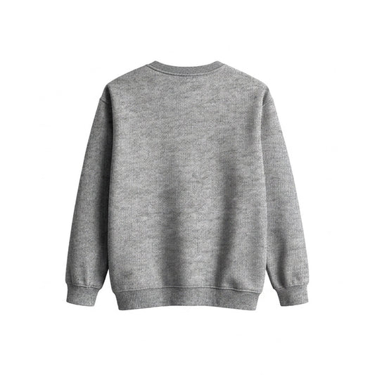 Custom Girls Sweatshirt - Solid Design Personalized Crewneck