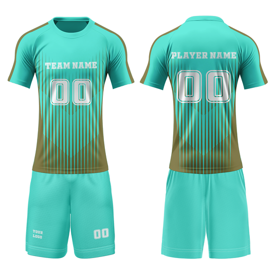 Custom Volleyball Uniform - Two-Tone Pinstripe - Personalized Teamwear