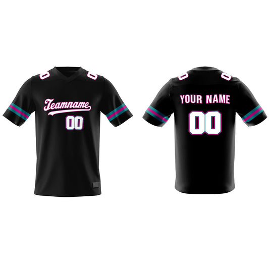 Custom American Football Jersey – Black Trim Design – Personalized Gear