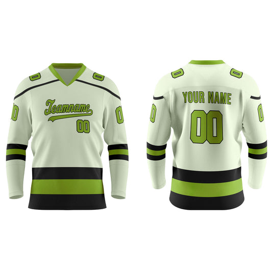 Custom Ice Hockey Jersey - Black Trim Design - Personalized Kit