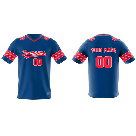 Custom American Football Jersey – Color Accent Design – Personalized Gear