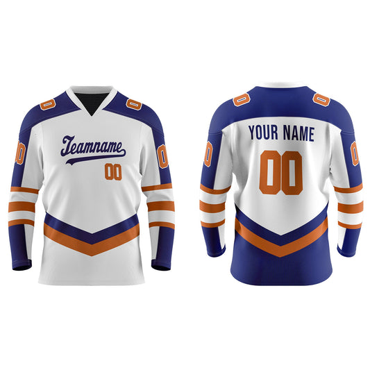 Custom Ice Hockey Jersey - White Panel Design – Personalized Teamwear