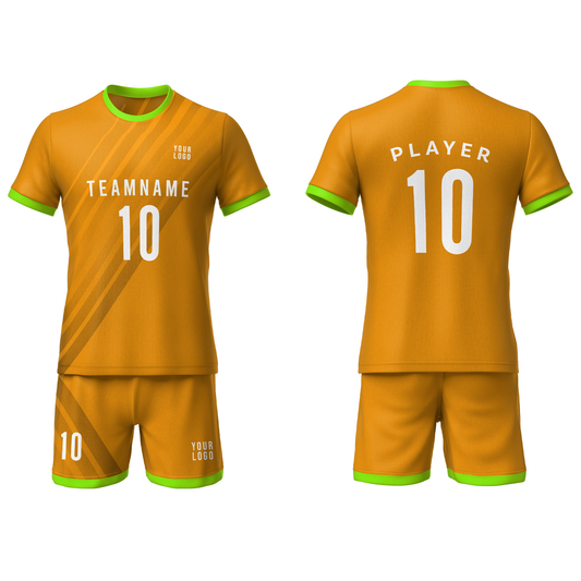 Custom Soccer Uniform – Stripe Design – Personalized Team Kit