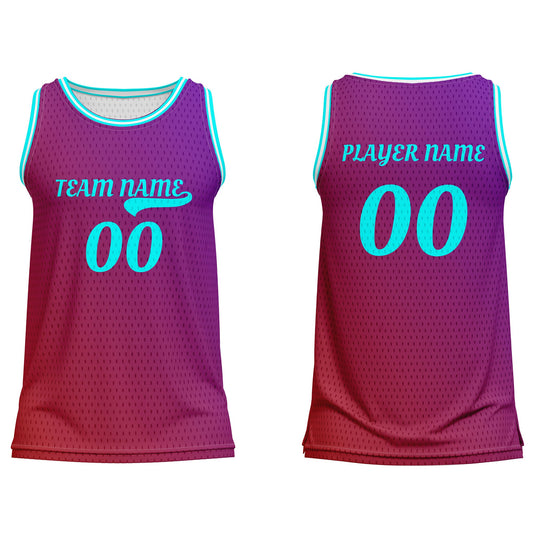 Custom Basketball Tank Top – Multi-Gradient Design – Personalized Jersey