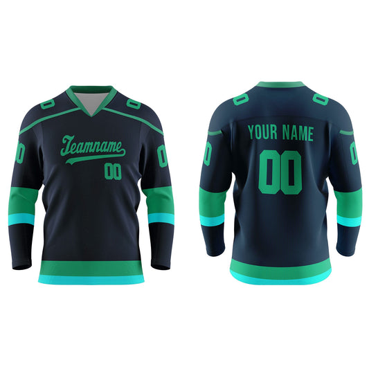 Custom Ice Hockey Jersey - Tri-Color Accent – Personalized Kit