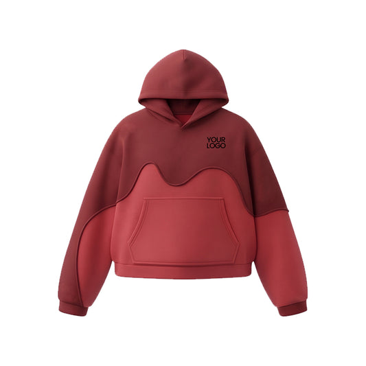 Custom Premium Hoodie - Flow Wave Design - Personalized Top