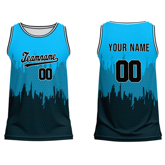 Custom Basketball Tank Top – Abstract Grunge – Personalized Team Gear