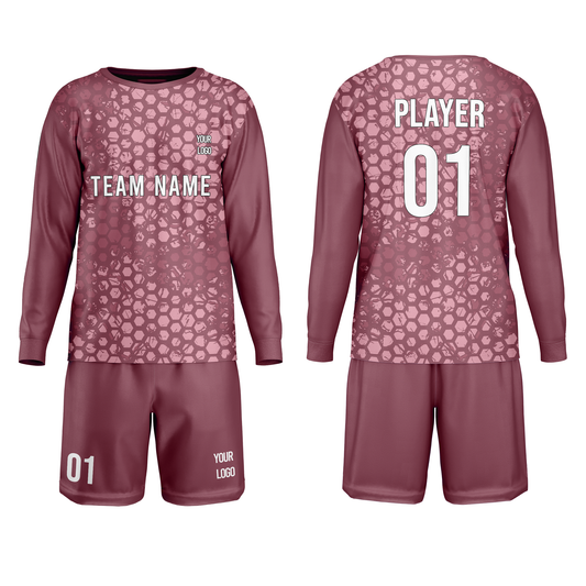 Custom Soccer Goalkeeper Uniform - Honeycomb - Personalized