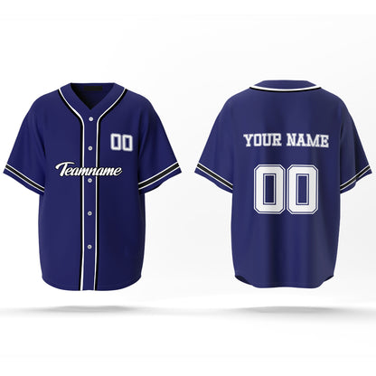 Custom Baseball Jersey - Vector Design - Personalized Gear