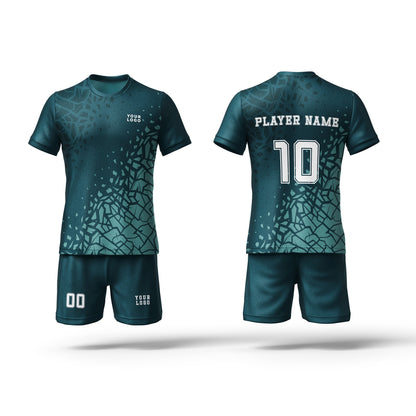 Custom Soccer Uniform – Turtle Pattern – Personalized Uniform
