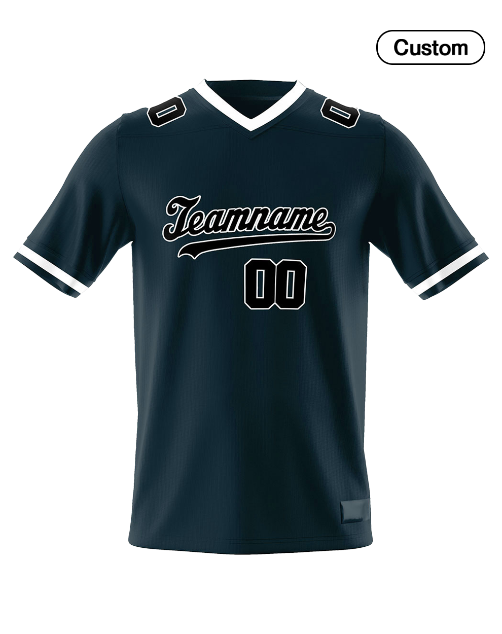 Custom American Football Jersey - White Trim - Personalized Top