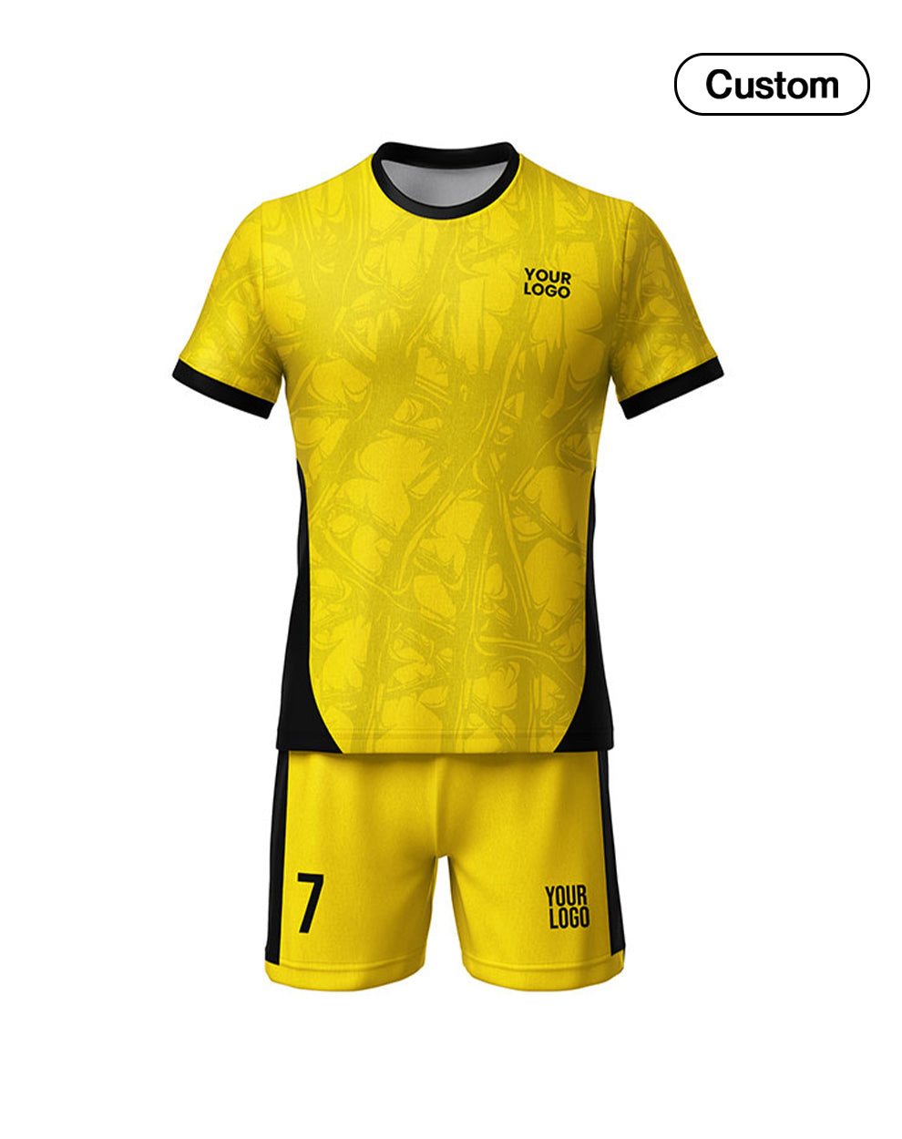 Custom Soccer Uniform - Seamless Thornvine Design - Personalized