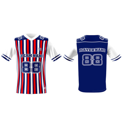 Custom American Football Jersey - Solid Design - Personalized Top