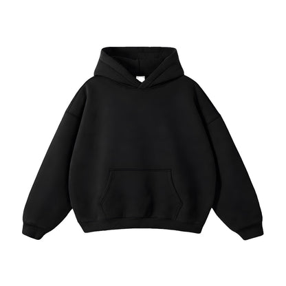 Custom Men Oversized Hoodie - Solid Color Personalized Pullover