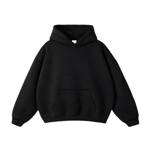 Custom Men Oversized Hoodie - Solid Color Personalized Pullover
