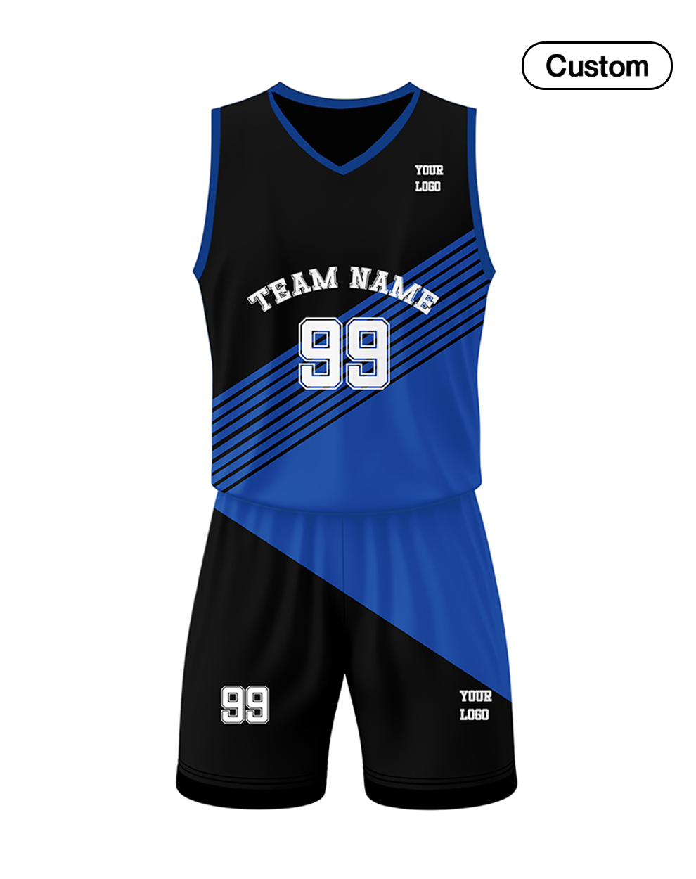Custom Basketball Uniform - Cross Vector Design - Personalized Gamewear