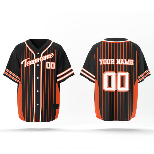 Custom Baseball Jersey – Accent Pinstripe Design – Personalized Gear