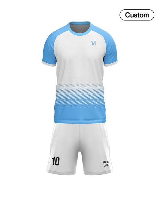 Custom Soccer Uniform – Gradient Raglan Design – Personalized Kit