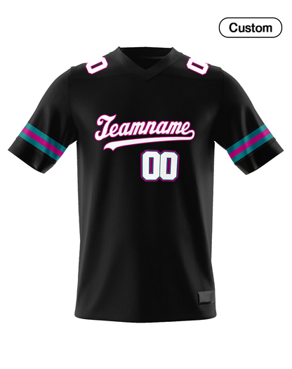 Custom American Football Jersey - Black Trim - Personalized