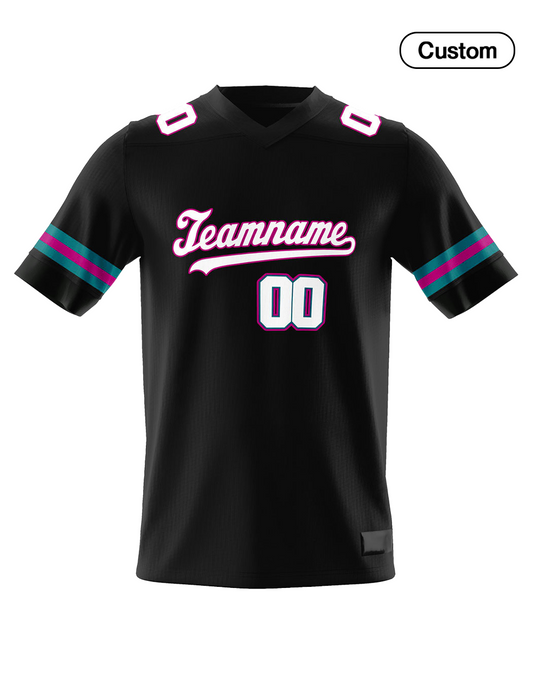 Custom American Football Jersey – Black Trim Design – Personalized Gear