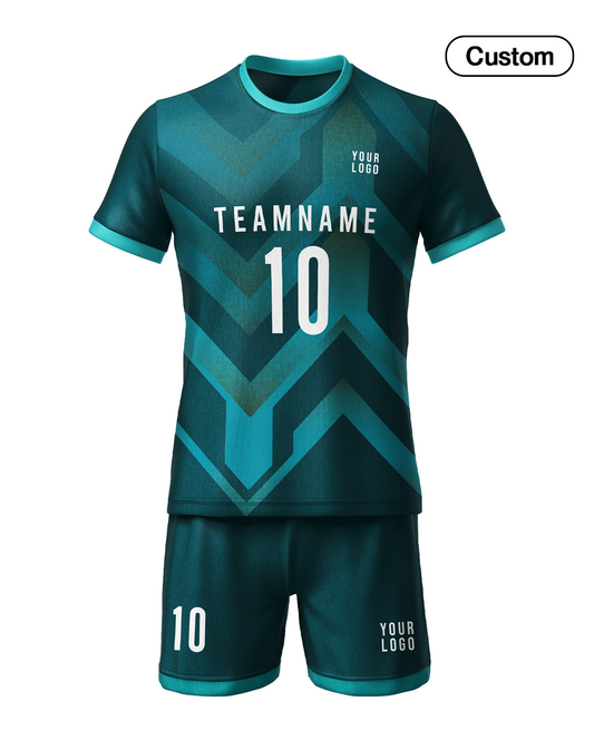 Custom Soccer Uniform – Zig Zag Design – Personalized Uniform