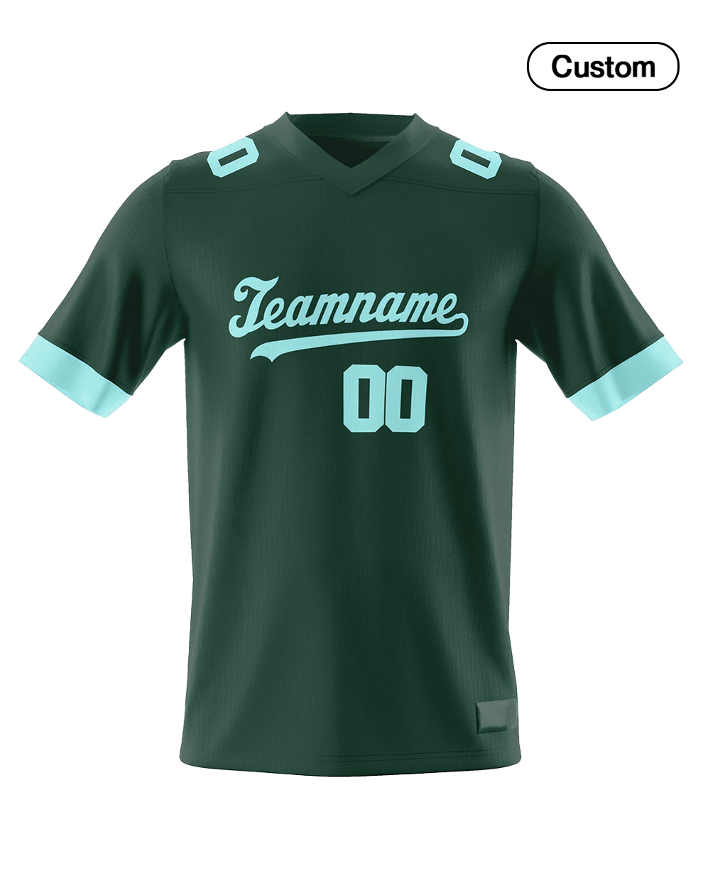 Custom American Football Jersey - Solid Trim - Personalized