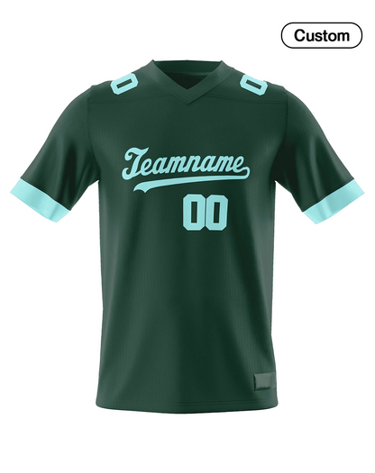 Custom American Football Jersey - Solid Trim - Personalized