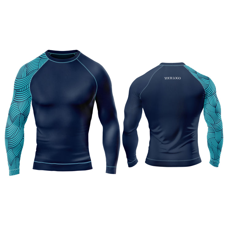 Rash Guard T-Shirts - Athletics Custom Logo & Team Colors
