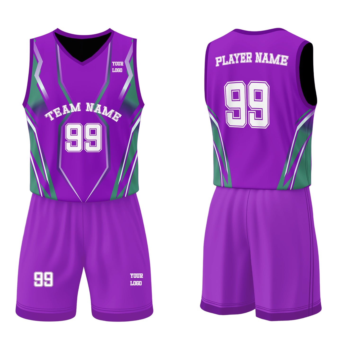 Custom Basketball Uniform – Accent Design – Personalized Teamwear