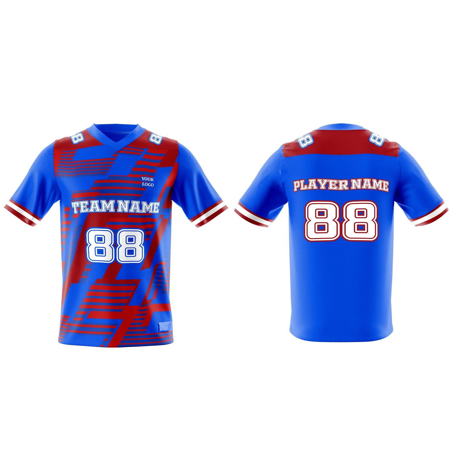 Custom American Football Jersey - Abstract Design - Personalized Jersey
