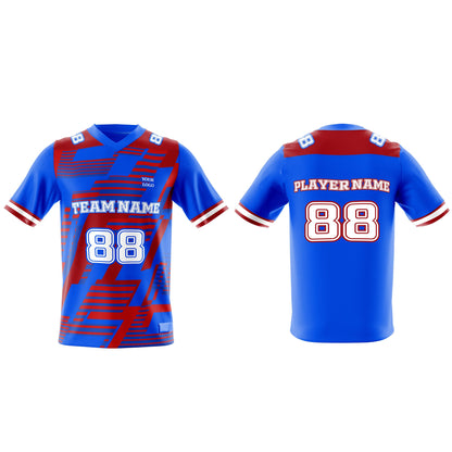 Custom American Football Jersey - Abstract Design - Personalized Jersey