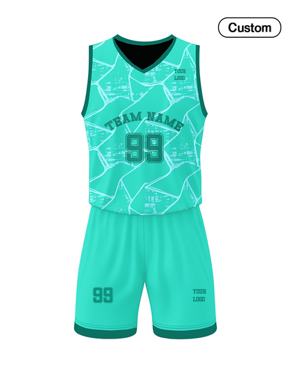 Custom Basketball Uniform - Abstract Pattern - Personalized Team Kit