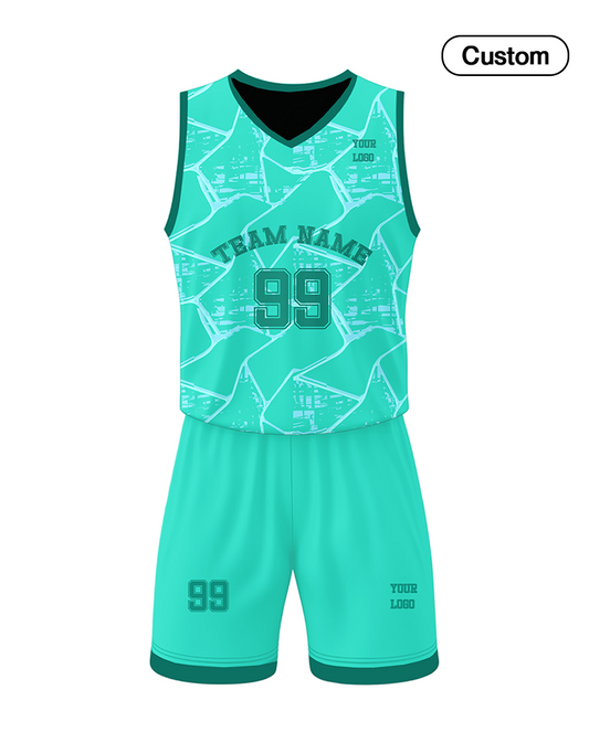 Custom Basketball Uniform -  Abstract Pattern - Personalized Team Kit