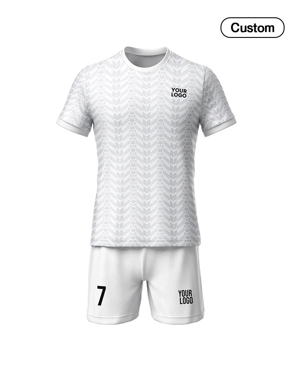 Custom Soccer Uniform - Chevron Pattern - Personalized Kit