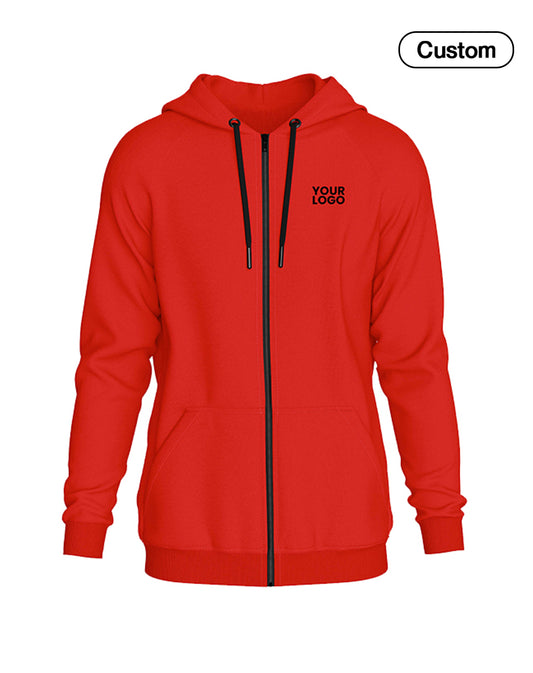 Custom Zipper Hoodie - Solid Style - Personalized Sweatshirt