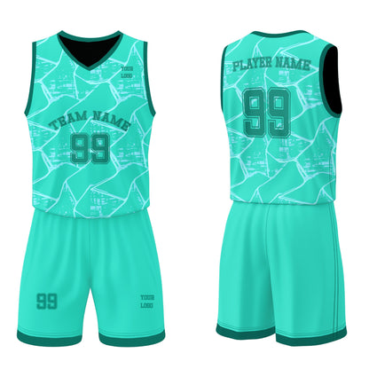Custom Basketball Uniform - Abstract Pattern - Personalized Team Kit