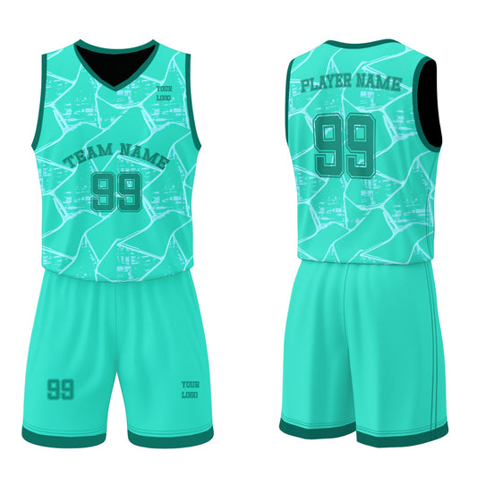 Custom Basketball Uniform -  Abstract Pattern - Personalized Team Kit