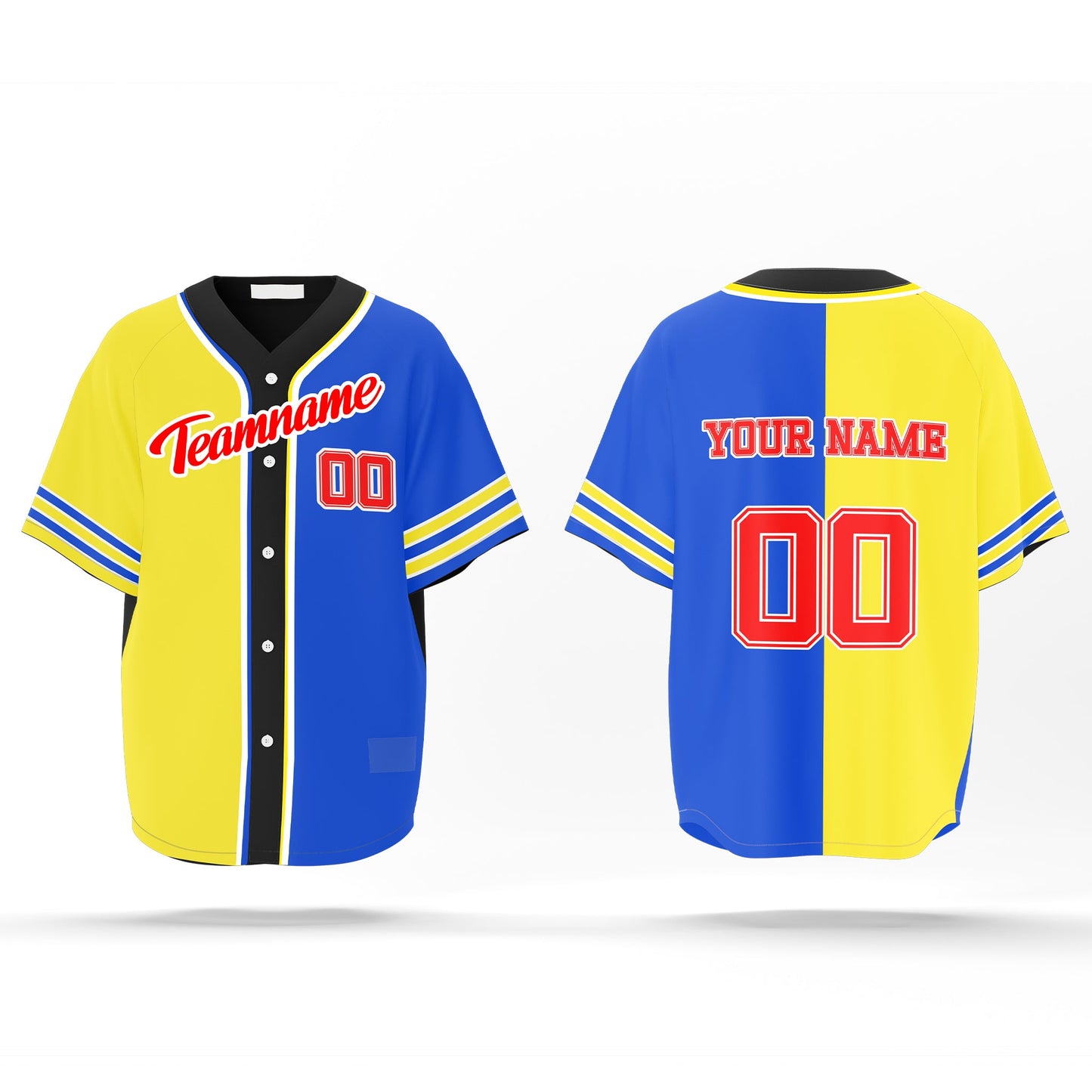 Custom Baseball Jersey - Two-Tone Design - Personalized Jersey